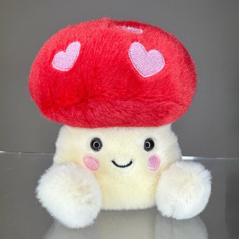 🟢3/$30 Aurora Palm Pals Amanita Mushroom Plush 5” Good Condition